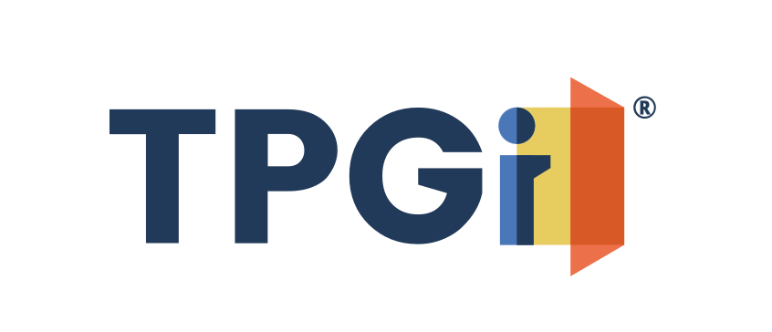 TPGi logo with figure of person opening a door
