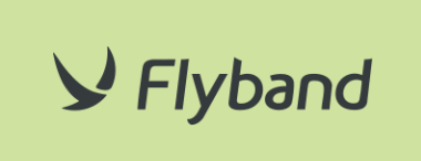 Flyband logo with bird